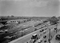 836714 Overzicht van het in aanbouw zijnde N.S.-station Eindhoven, tijdens de werkzaamheden ten behoeve van de aanleg ...